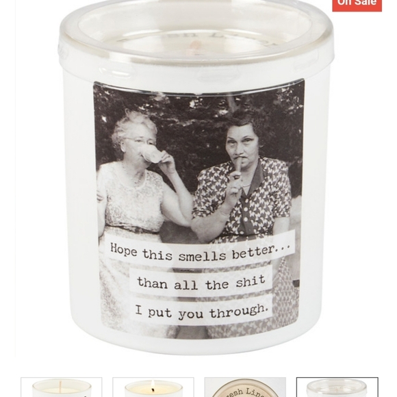 Trash Talk By Annie Jar Candle "Hope This Smells Better",Fresh Linen Scent,8 oz. - Picture 4 of 11
